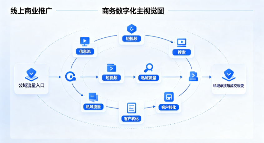 炉霍县线上商业推广怎么做？全域流量闭环搭建与低成本转化实战指南